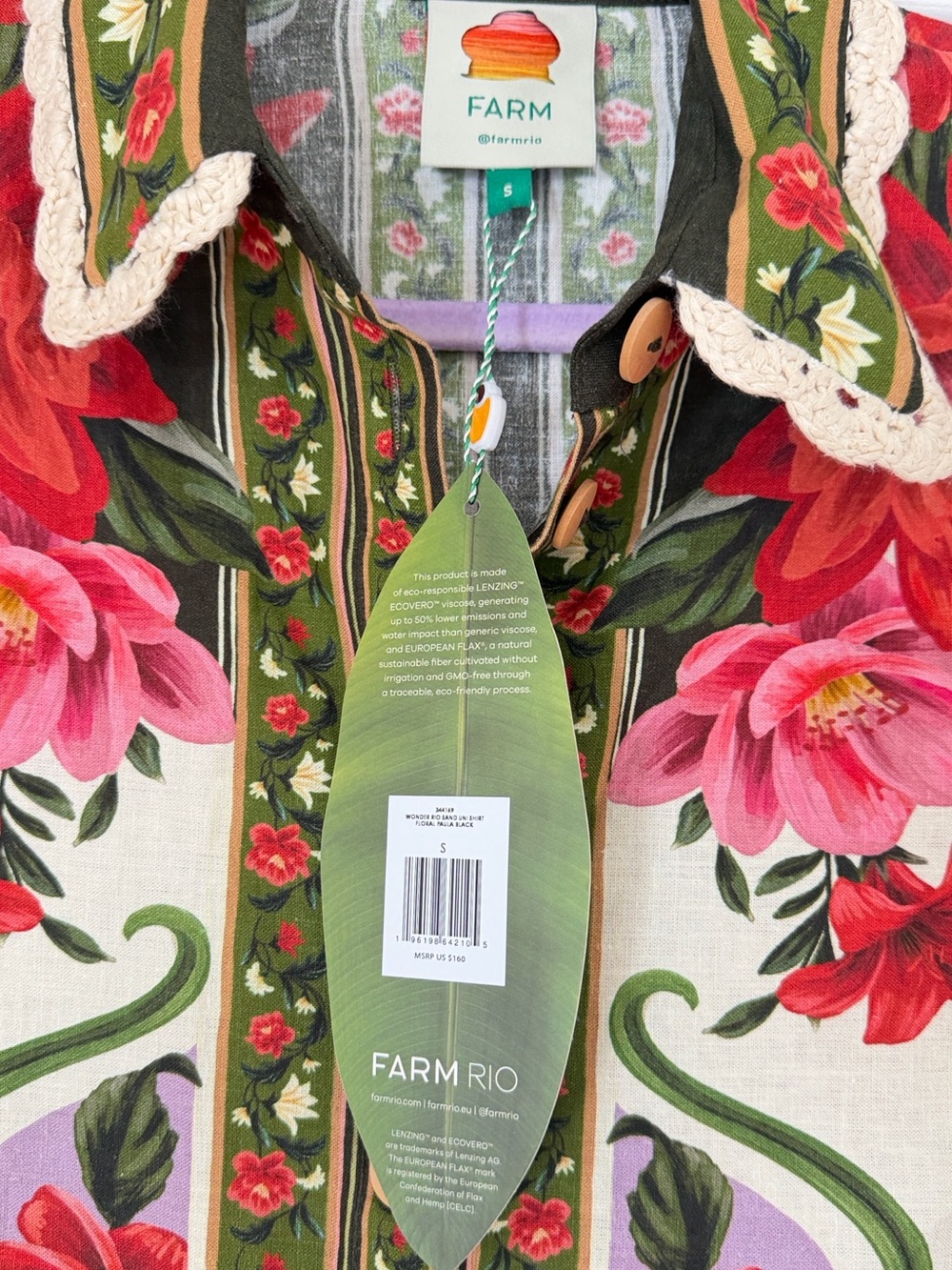 FARM Rio Wonder Rio Sand Uni Shirt - Picture 6 of 7